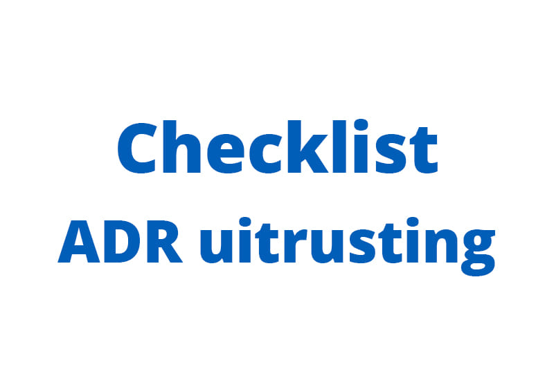 Checklist - ADR uitrusting