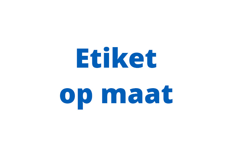 Etiket op maat