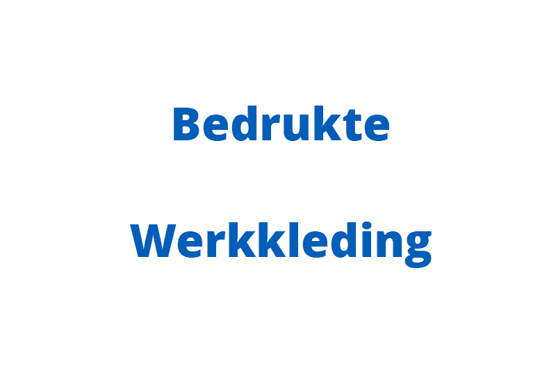 Bedrukte werkkleding