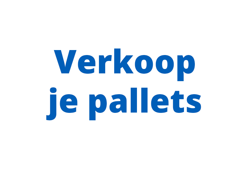 Verkoop je pallets