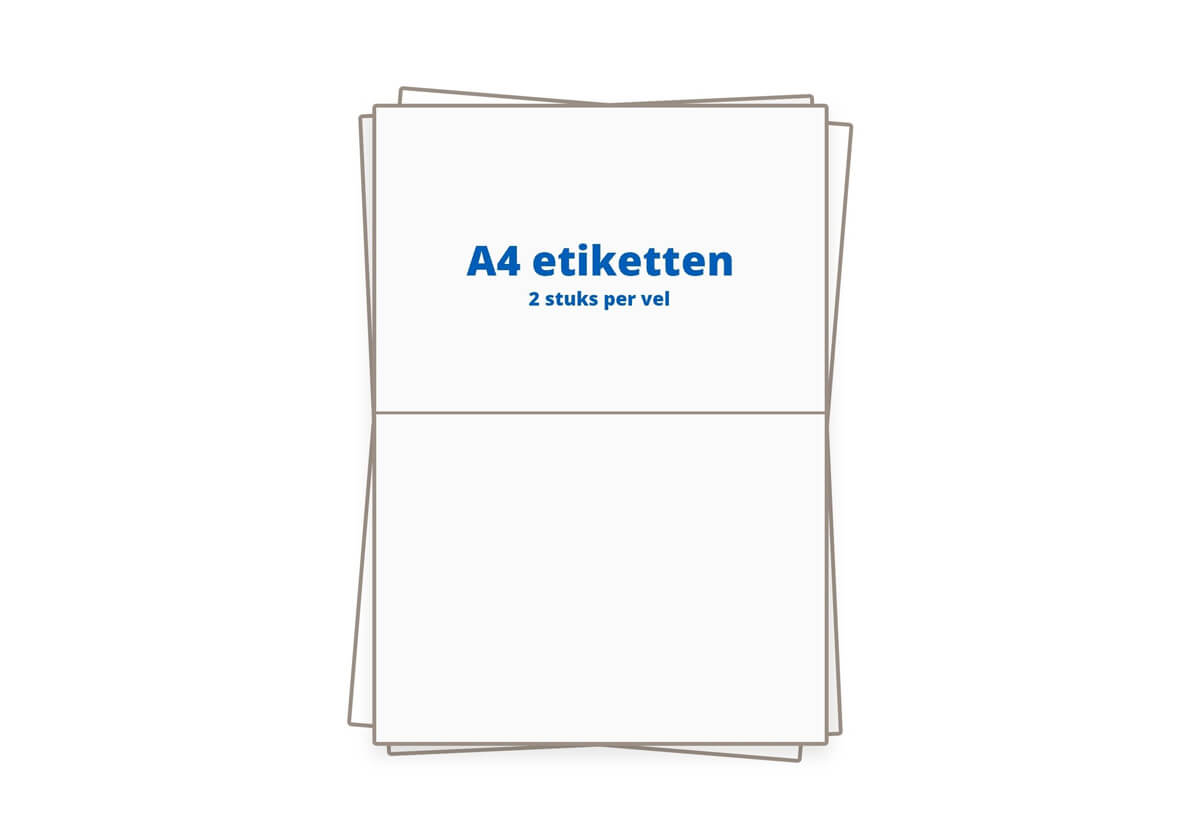 A4 etiketten