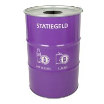 Afvalbak voor Statiegeld  200 liter paars
