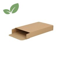 Brievenbusdoos A6 Zijklep 50 stuks FEFCO 0409 180x115x28 mm E-golf bruin