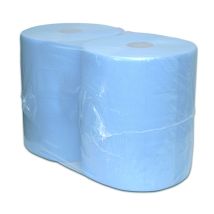 Euro Industrierol blauw recycled verlijmd 370 mm x 380 m