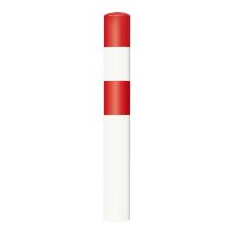 Rampaal Verzinkt Ø159 mm Wit/Rood Beton Model L