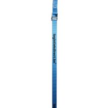 Bedrukte Bagagegordel 25 mm 5M Blauw - Verzinkte Klemgesp