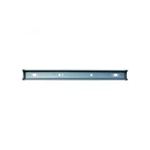 Bumper, zwart staal 2300 mm met kunststof eindkappen