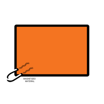 ADR-bord Aluminium 400x300 mm Magnetisch 