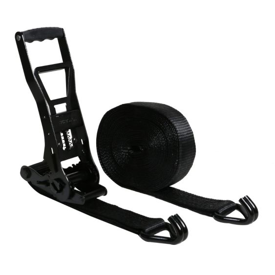 Spanband 50 mm 5 ton Volledig Zwart ERGO ratel Lengte naar keuze