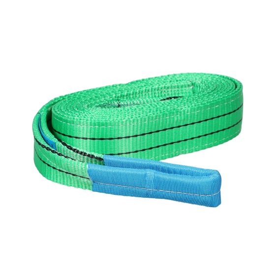Hijsband 2 ton met certificaat - Groen 6M
