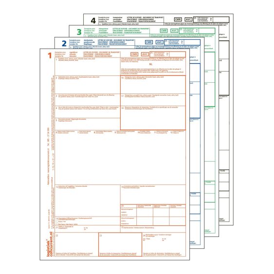CMR Vrachtbrief Laser 4-voud [1-2-3-4] (CMR)