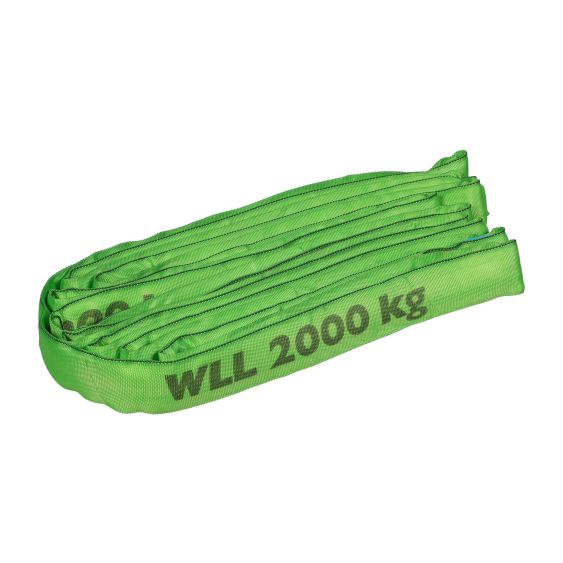 Rondstrop 2 ton met Certificaat - Groen 5M