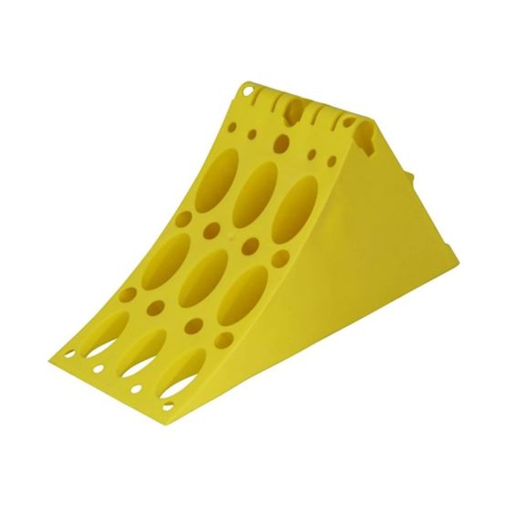 Wielkeg Kunststof Geel met handvat 160 mm Front