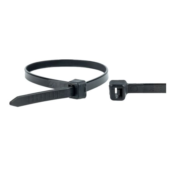 Kabelbinders Zwart 370x4,8 mm - Zak 100 stuks