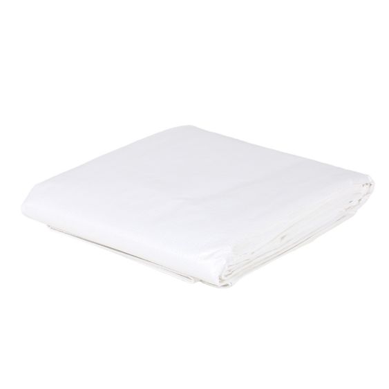 Afdekzeil Wit Brandwerend 6x8 meter 140 gr/m²
