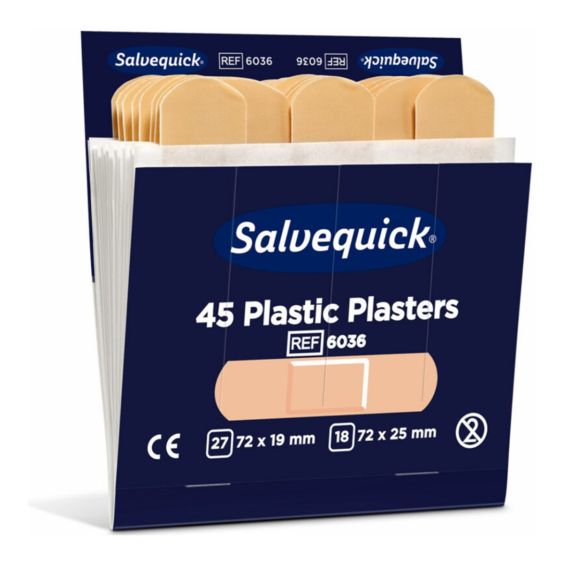 Salvequick Pleisters 6036 Navulling - 6 x á 45 Pleisters