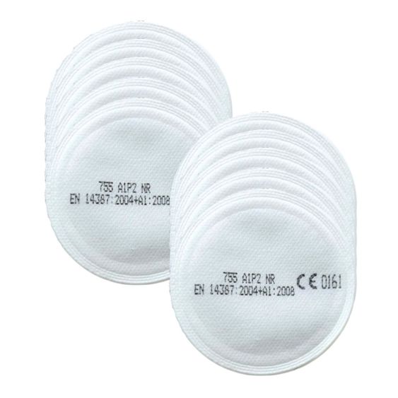 Stoffilterset P2 voor M756 Halfgelaatsmasker met 10 filters