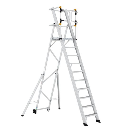 Wixor Opvouwbare Magazijntrap Extra veilig - 10 treden