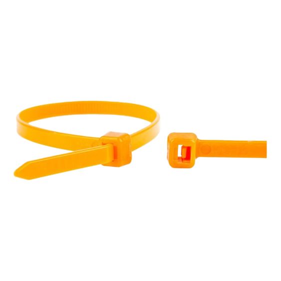 Kabelbinders Oranje 200x4,8 mm - Zak 100 stuks