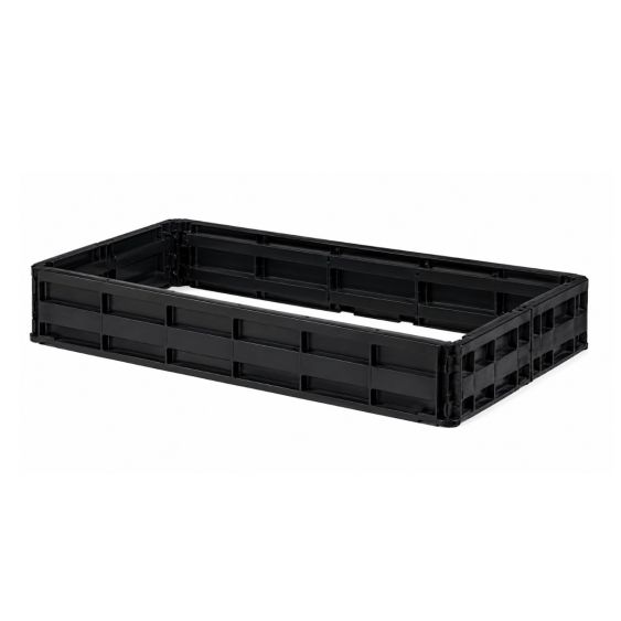 Kunststof Palletrand 100x120x20 cm met 6 scharnieren - Nieuw