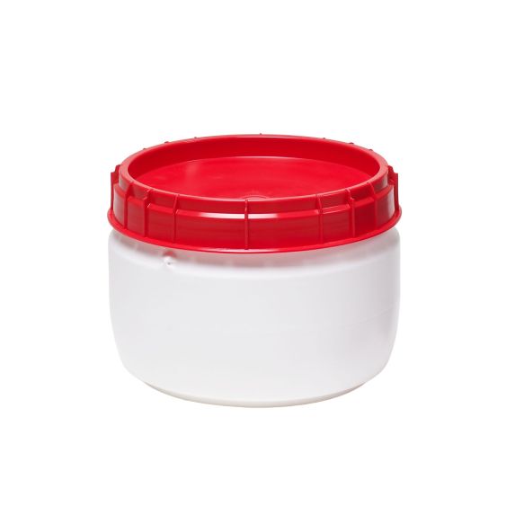 Super Wijdmondvat 6945 Wit met Rood deksel 17 liter