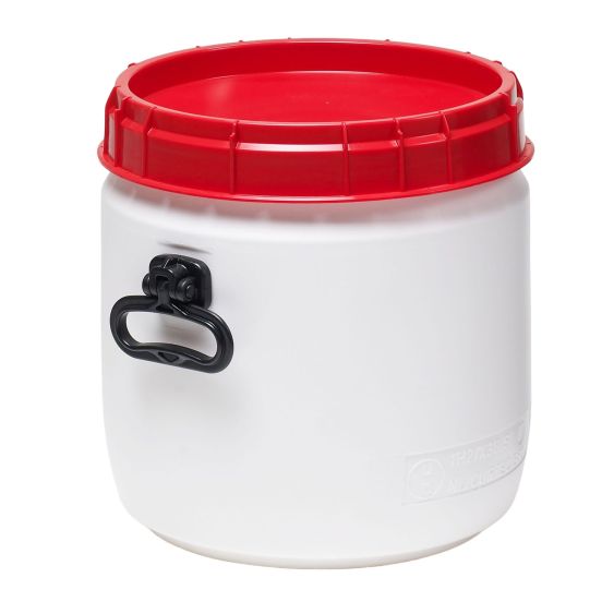 Super Wijdmondvat 6947H Wit met Handgrepen 26 liter