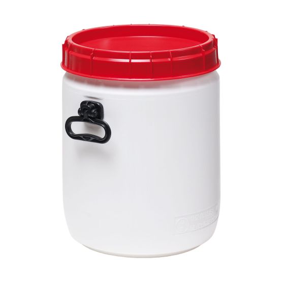 Super Wijdmondvat 6950H Wit met Handgrepen 34 liter