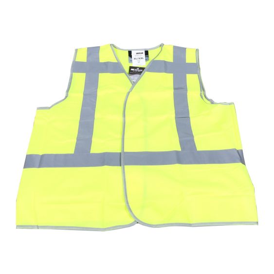 Veiligheidsvest M-Wear 0175 fluo geel met RWS-strepen maat XL/2XL