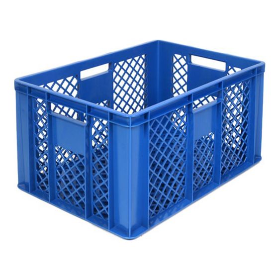 Broodkrat Geperforeerd 600x400x320 mm Blauw