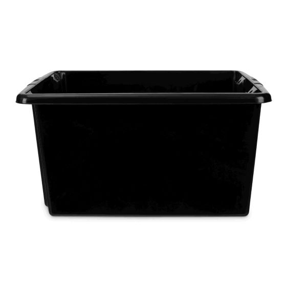 Opbergbox Zwart Gerecycled 590x400x290 mm 52 Liter