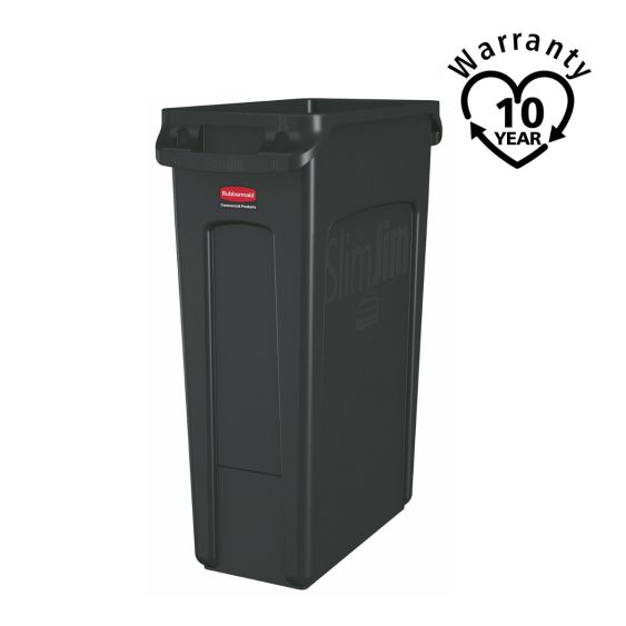Rubbermaid Container Slim Jim Vented 87 L - Kleur naar Keuze - warranty