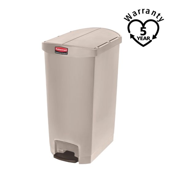 Rubbermaid Kunststof Pedaalcontainer End Step 68 L - Kleur naar Keuze- warranty
