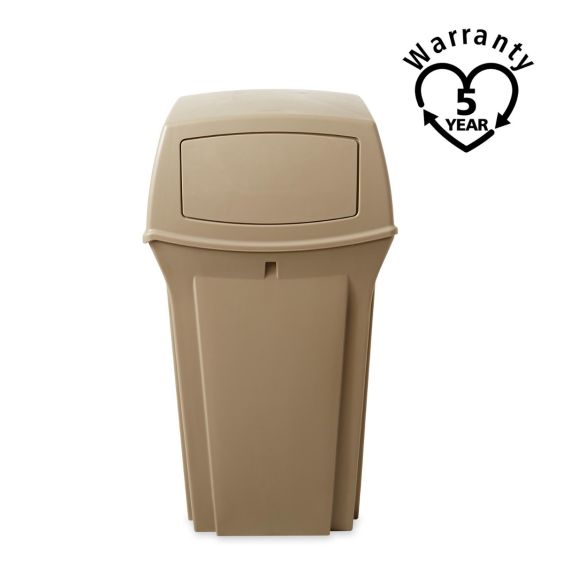 Rubbermaid Container Beige 2 Openingen 132,5 Liter - warranty