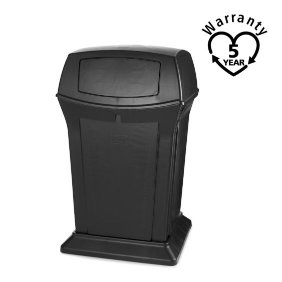 Rubbermaid Container Zwart  2 Openingen 170,3 Liter - warranty