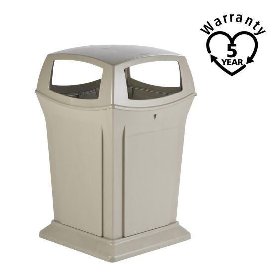Rubbermaid Container Beige 4 Openingen 170,3 Liter - warranty