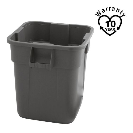Rubbermaid Vierkante Brute Container Grijs 151,4 Liter - warranty