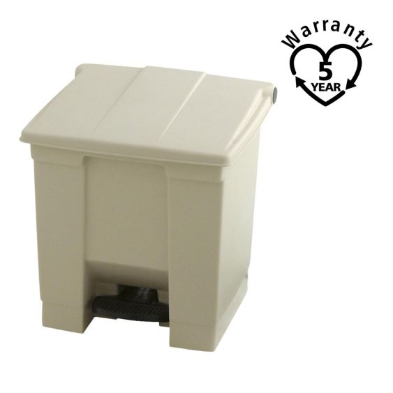 Rubbermaid Classic Pedaalcontainer Beige 30 Liter - warranty