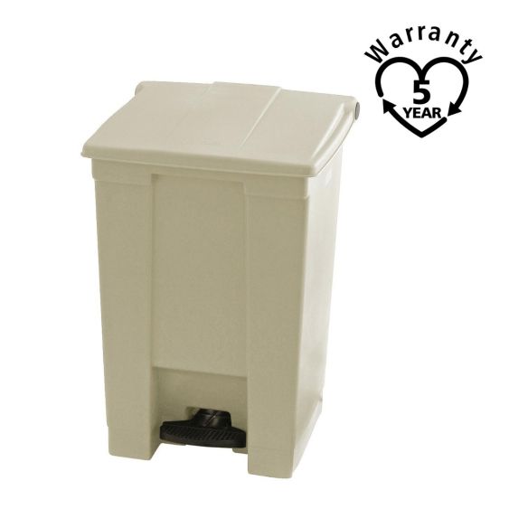 Rubbermaid Classic Pedaalcontainer Beige 45 Liter - warranty
