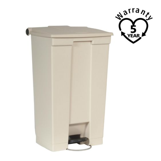 Rubbermaid Classic Pedaalcontainer Beige 87 Liter - warranty 