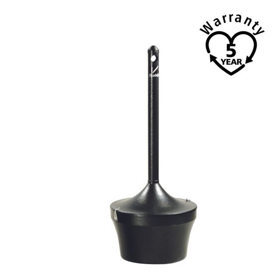 Rubbermaid Rookpunt Zwart met 2 openingen - warranty