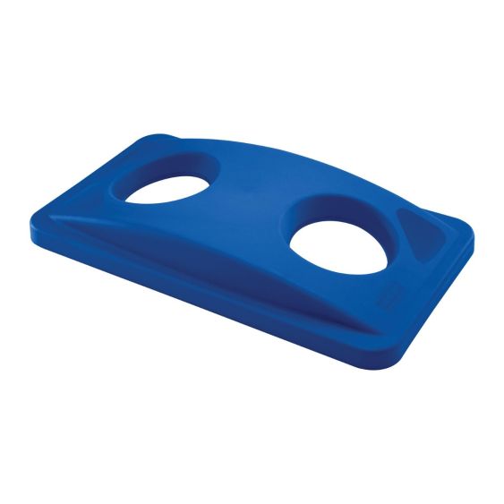 Rubbermaid Fles/Blik Deksel Blauw - Slim Jim Container 60 en 87 L