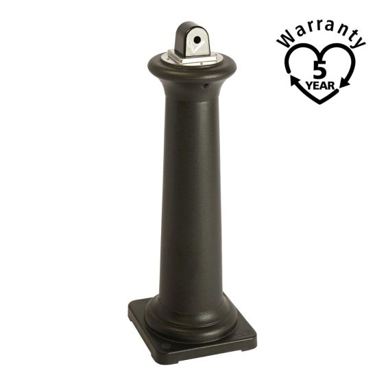 Rubbermaid Staande Asbak Tuscan Zwart met Stalen Binnenbak - warranty