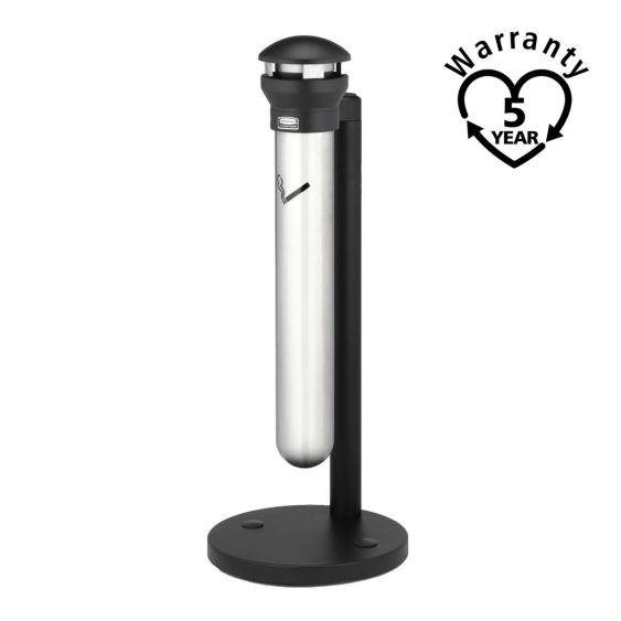 Rubbermaid RVS Staande Design Asbak  - warranty