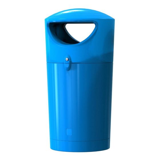 Buitenafvalbak Metro Hooded 100 Liter Blauw