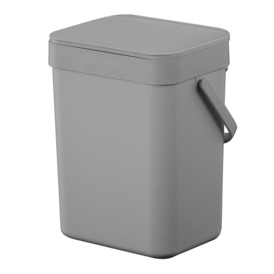 Afvalbak EKO Puro II GFT 5 liter grijs