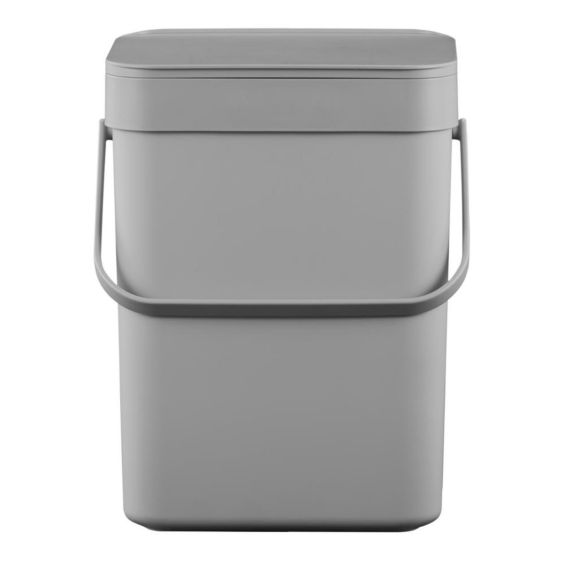 Afvalbak EKO Puro II GFT 7 liter grijs