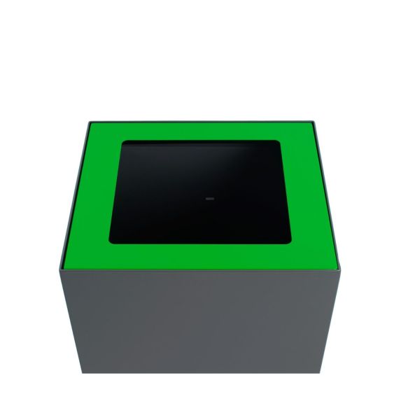 Top voor afvalbak modulair V-part 90 liter groen