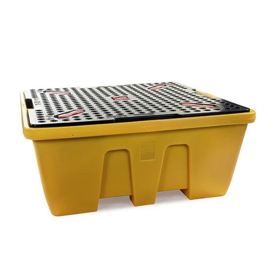 Lekbak Kunststof 1180 L voor IBC met Rooster 1680x1680x700 mm
