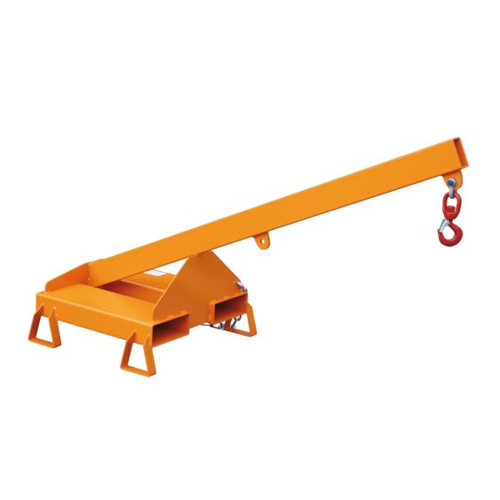 Kraanarm 25° voor Heftruck Bauer Oranje 1600 mm 1000 kg