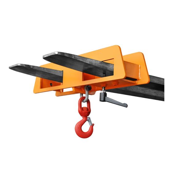 Hijsjuk voor Heftruck Bauer Oranje 2-Lepelopname 2500 kg